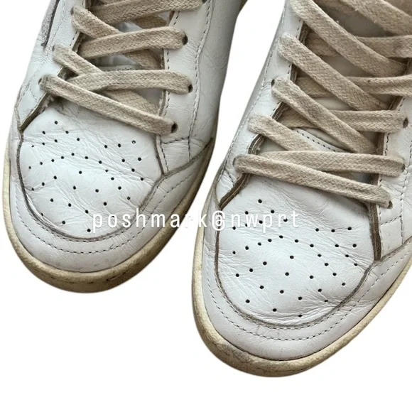 GOLDEN GOOSE Ball Star Ballstar White Black Sneakers 37 7 - Picture 11 of 16